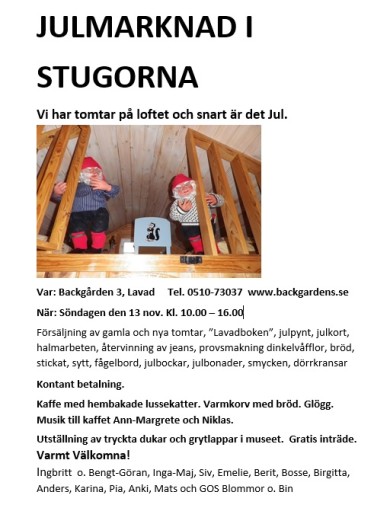 julmarknad i stugorna 2016